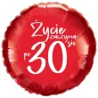 balon foliowy zycie zaczyna sie po 30 czerwony 18 rnd