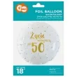 balon foliowy zycie zaczyna sie po 50 bialy 18 rnd