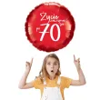 balon foliowy zycie zaczyna sie po 70 czerwony 18 rnd