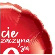 balon foliowy zycie zaczyna sie po 70 czerwony 18 rnd