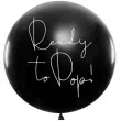 balon gender reval chlopiec czarny 1m partydeco