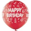 balon gigant happy birthday czerwony belbal 24