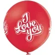 balon gigant i love you czerwony belbal 24