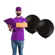 balon gigant pastelowy czarny belbal 24 2 szt