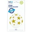 balon gigant w gwiazdy bialo zlote belbal 24