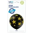 balon gigant w gwiazdy czarno zlote belbal 24