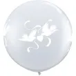 balon golabki transparentne qualatex 36 cali 2 szt