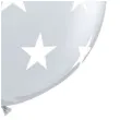 balon gwiazdki round transparentne qualatex 36 cali 2 szt