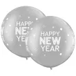 balon happy new year srebrny qualatex 30 2 szt
