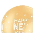 balon happy new year zloty qualatex 30 2 szt