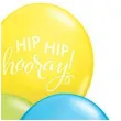 balon hip hip hooray mix qualatex 11 25 szt