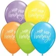 balon hip hip hooray mix qualatex 11 25 szt