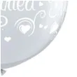 balon just married nowozency transparentne qualatex 36 cali 2 szt
