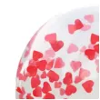balon konfetti czerwone serduszka transparentny dekoracjepolska 12 5 szt