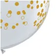 balon konfetti zlote transparentne qualatex 36 cali 2 szt