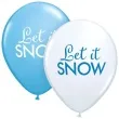 balon let it snow blekitny mix qualatex 11 6 szt