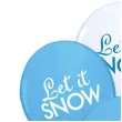 balon let it snow blekitny mix qualatex 11 6 szt