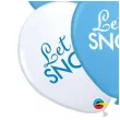 balon let it snow blekitny mix qualatex 11 6 szt