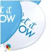 balon let it snow blekitny mix qualatex 11 6 szt