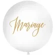 balon mariage bialy 1 metr partydeco