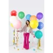 balon okragly czerwony pastel partydeco 24