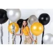 balon okragly srebrny metalik partydeco 24
