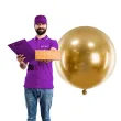 balon olbrzym glossy zloty partydeco 24
