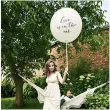 balon olbrzym love is in the air bialy partydeco 100 cm