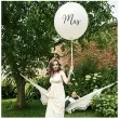 balon olbrzym mr bialy partydeco 100 cm