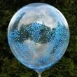 balon piankowe kuleczki niebieskie transparentny dekoracjepolska 12 5 szt