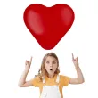 balon serce gladkie czerwony folat 10 8 szt hrt