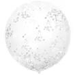 balon z konfetti gigant srebrne dekoracjepolska 36