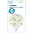 balon z konfetti gigant zlote belbal 24
