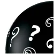 balon znaki zapytania czarne qualatex 36 cali 2 szt