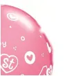 balony 1 urodziny rozowy pastel qualatex 11 25 szt