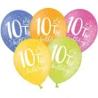 balony 10 my 10th birthday mix 12 strong 50 szt