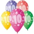 balony 10 urodziny 13 gemar 5 szt
