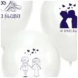 balony 10 w dniu slubu biale 50 szt