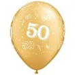 balony 11 liczba 50 qualatex metalik gold 6 szt