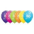balony 11 liczba 50 qualatex mix tropikalny 6 szt