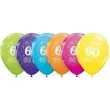 balony 11 liczba 60 qualatex pastel mix tropik 6 szt