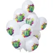 balony 11 urodziny color splash bialy folat 12 12 szt