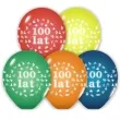 balony 12 100 lat belbal pastel mix 5 szt