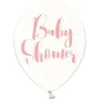 balony 12 baby shower rozowy strong crystal clear 6 szt