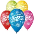 balony 12 happy birthday fajerwerki gemar mix 5 szt