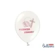 balony 12 i komunia sw strong white pink 50 szt