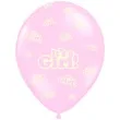 balony 12 its a girl strong rozowe 50 szt