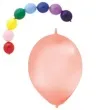 balony 12 metalik z lacznikiem globos brzoskwiniowe 100 szt