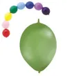 balony 12 pastel z lacznikiem globos zielone 100 szt