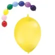 balony 12 pastel z lacznikiem globos zolte 100 szt